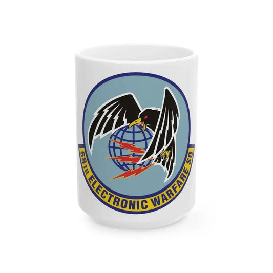 68th Electronic Warfare Squadron (U.S. Air Force) White Coffee Mug 15oz - Go Mug Yourself