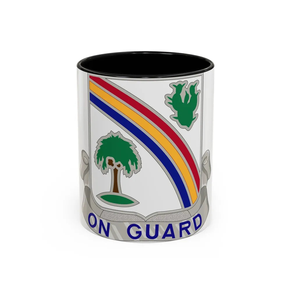 68th Infantry Regiment (U.S. Army) Accent Coffee Mug-11oz-Black-Go Mug Yourself