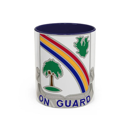 68th Infantry Regiment (U.S. Army) Accent Coffee Mug-11oz-Navy-Go Mug Yourself