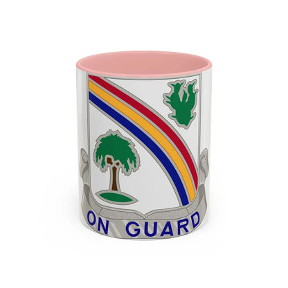 68th Infantry Regiment (U.S. Army) Accent Coffee Mug-11oz-Pink-Go Mug Yourself