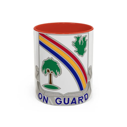 68th Infantry Regiment (U.S. Army) Accent Coffee Mug-11oz-Red-Go Mug Yourself