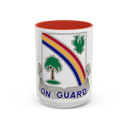 68th Infantry Regiment (U.S. Army) Accent Coffee Mug-15oz-Red-Go Mug Yourself