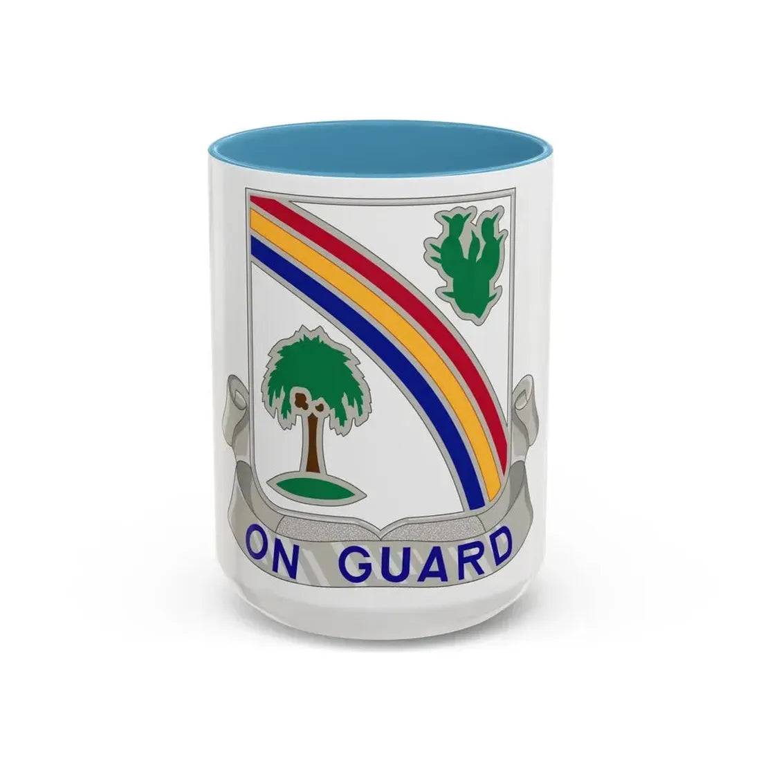 68th Infantry Regiment (U.S. Army) Accent Coffee Mug 15oz Light Blue - Go Mug Yourself