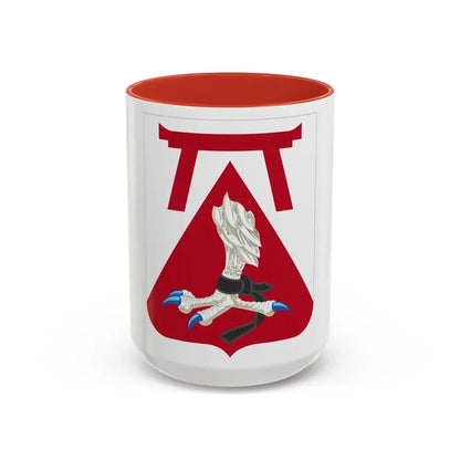 69 Engineer Battalion 2 (U.S. Army) Accent Coffee Mug 15oz Red - Go Mug Yourself