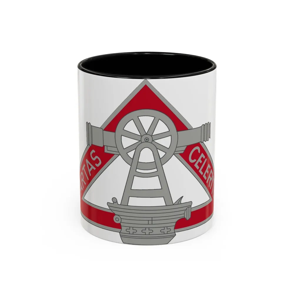 69 Engineer Company (U.S. Army) Accent Coffee Mug-11oz-Black-Go Mug Yourself