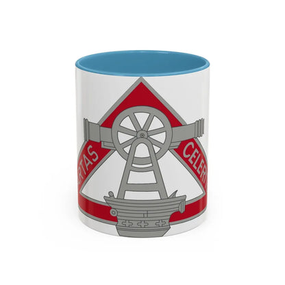 69 Engineer Company (U.S. Army) Accent Coffee Mug-11oz-Light Blue-Go Mug Yourself