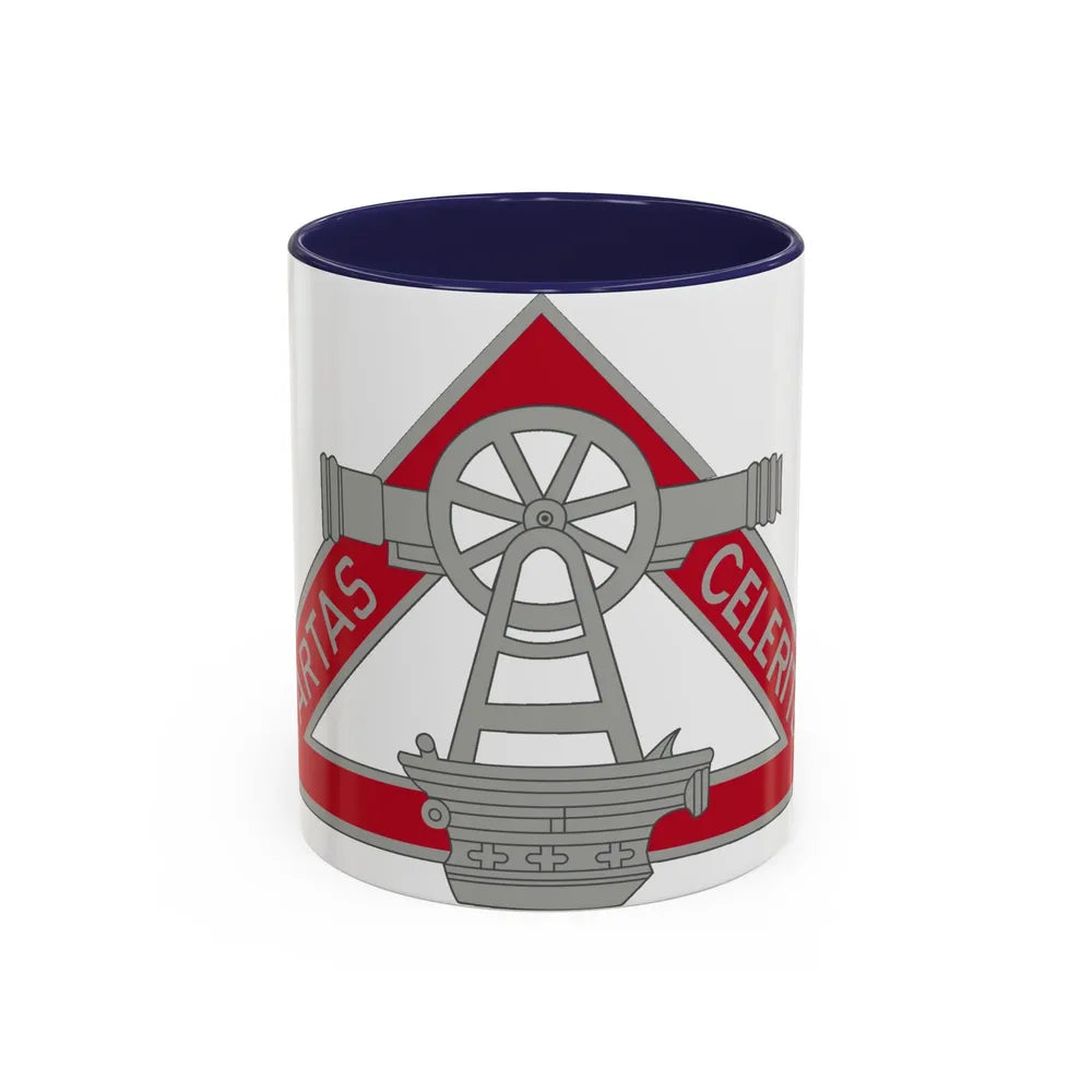 69 Engineer Company (U.S. Army) Accent Coffee Mug-11oz-Navy-Go Mug Yourself