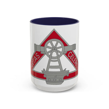 69 Engineer Company (U.S. Army) Accent Coffee Mug-15oz-Navy-Go Mug Yourself