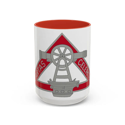 69 Engineer Company (U.S. Army) Accent Coffee Mug-15oz-Red-Go Mug Yourself