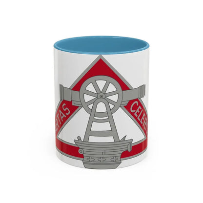 69 Engineer Company (U.S. Army) Accent Coffee Mug 11oz Light Blue - Go Mug Yourself