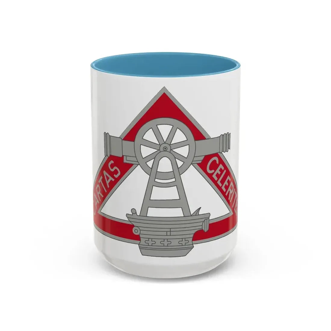 69 Engineer Company (U.S. Army) Accent Coffee Mug 15oz Light Blue - Go Mug Yourself