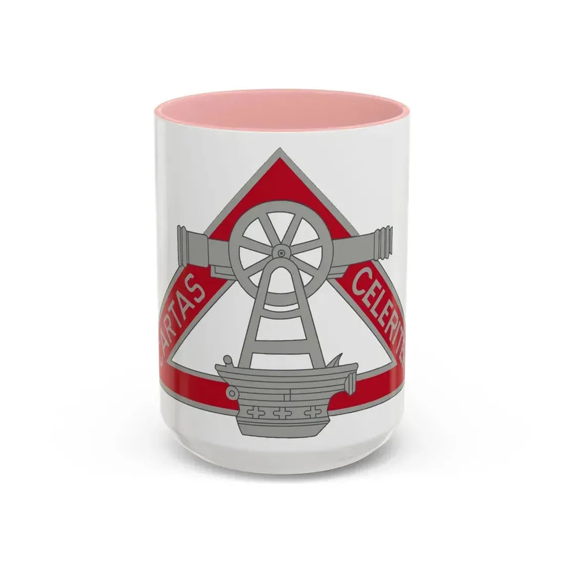 69 Engineer Company (U.S. Army) Accent Coffee Mug 15oz Pink - Go Mug Yourself