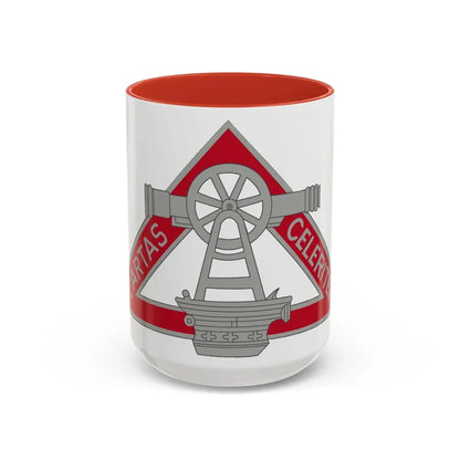 69 Engineer Company (U.S. Army) Accent Coffee Mug 15oz Red - Go Mug Yourself