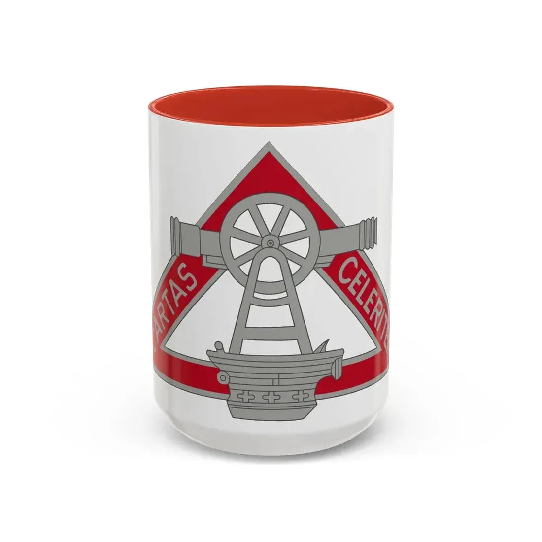 69 Engineer Company (U.S. Army) Accent Coffee Mug 15oz Red - Go Mug Yourself