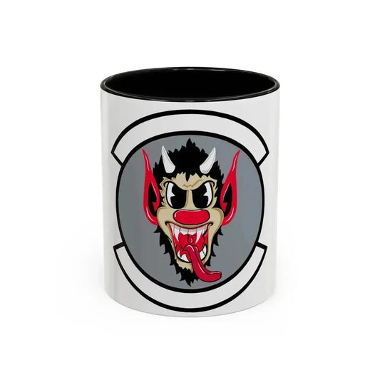 69 Fighter Squadron AFRC (U.S. Air Force) Accent Coffee Mug 11oz Black - Go Mug Yourself