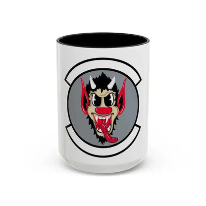 69 Fighter Squadron AFRC (U.S. Air Force) Accent Coffee Mug 15oz Black - Go Mug Yourself