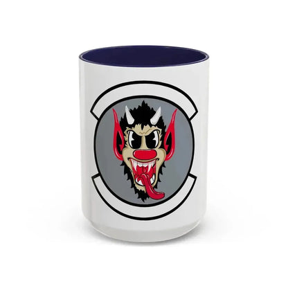 69 Fighter Squadron AFRC (U.S. Air Force) Accent Coffee Mug 15oz Navy - Go Mug Yourself