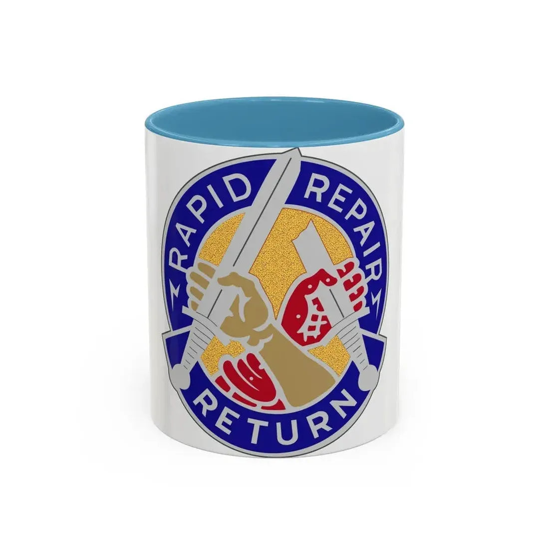 69 Maintenance Battalion (U.S. Army) Accent Coffee Mug 11oz Light Blue - Go Mug Yourself