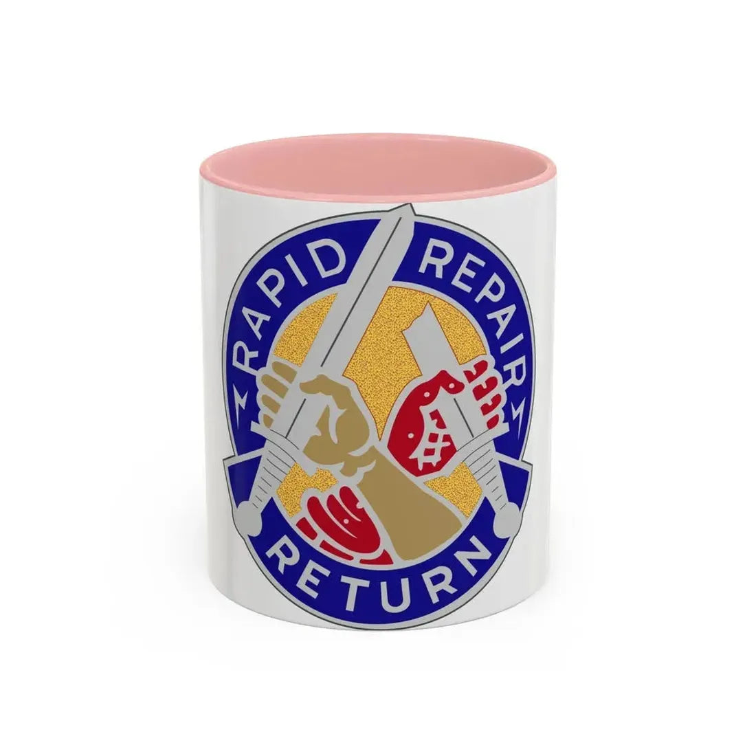 69 Maintenance Battalion (U.S. Army) Accent Coffee Mug 11oz Pink - Go Mug Yourself