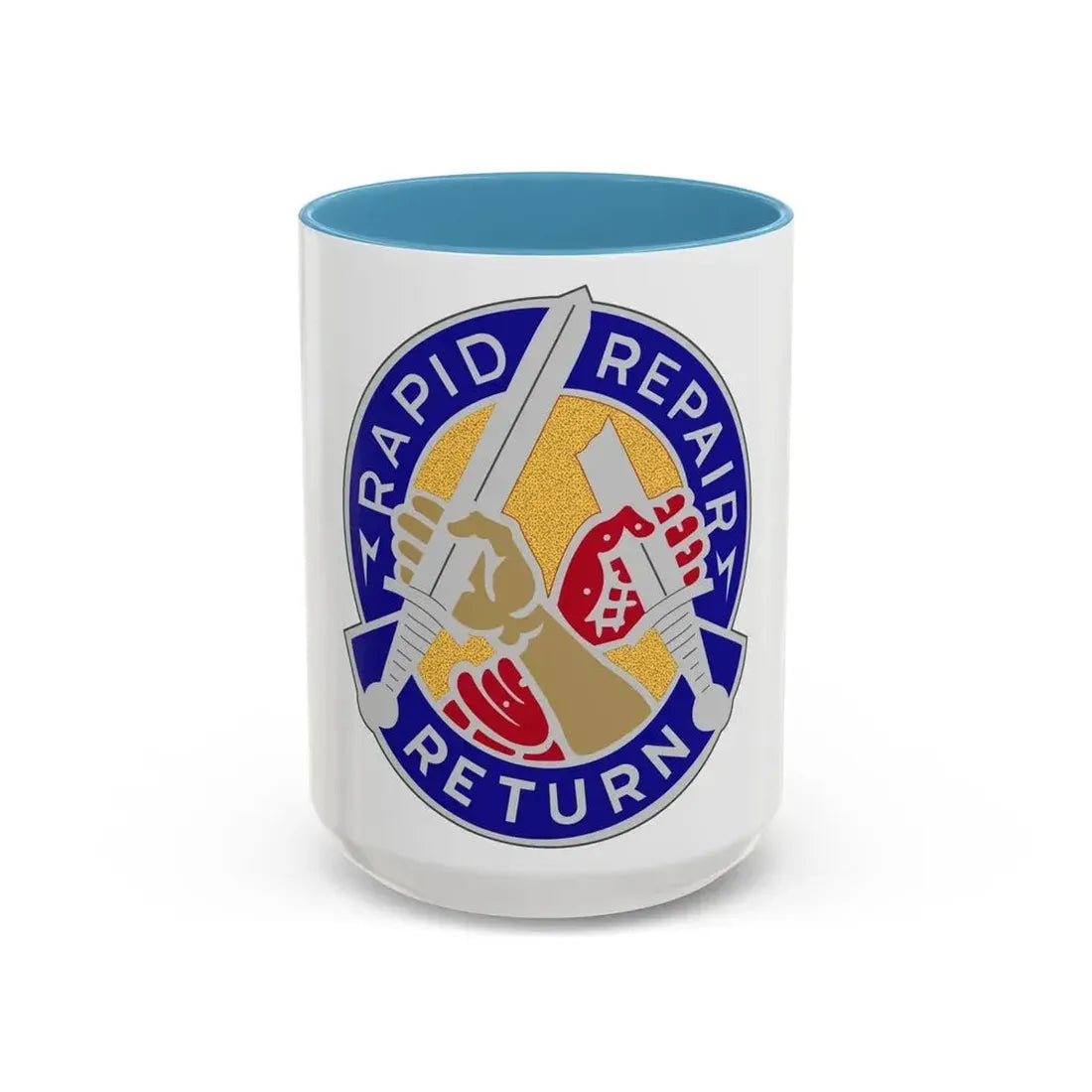 69 Maintenance Battalion (U.S. Army) Accent Coffee Mug 15oz Light Blue - Go Mug Yourself