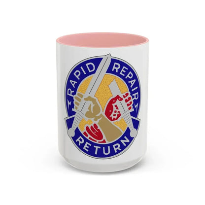 69 Maintenance Battalion (U.S. Army) Accent Coffee Mug 15oz Pink - Go Mug Yourself