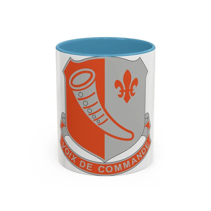 69 Signal Battalion (U.S. Army) Accent Coffee Mug-11oz-Light Blue-Go Mug Yourself