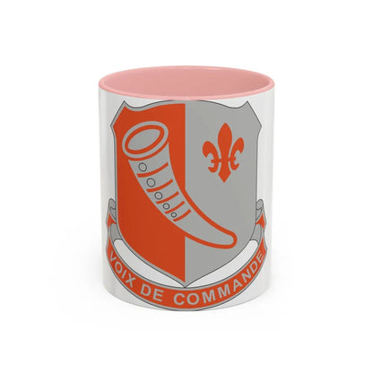 69 Signal Battalion (U.S. Army) Accent Coffee Mug-11oz-Pink-Go Mug Yourself