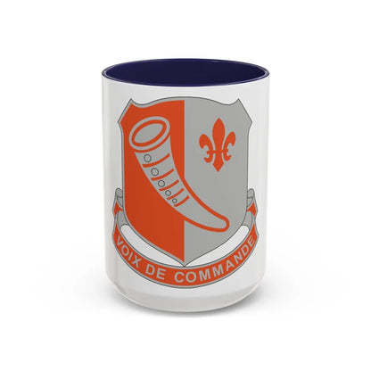 69 Signal Battalion (U.S. Army) Accent Coffee Mug-15oz-Navy-Go Mug Yourself