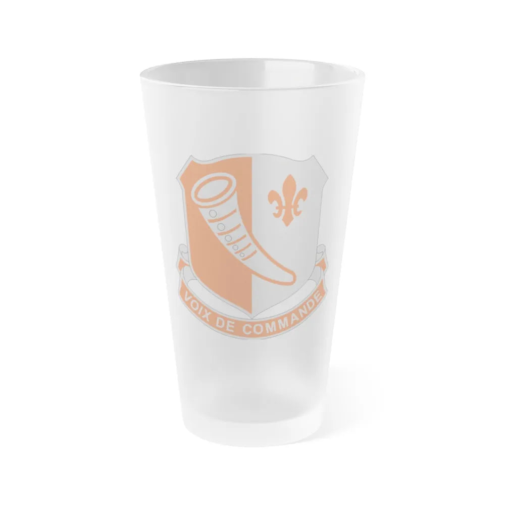 69 Signal Battalion (U.S. Army) Frosted Pint Glass 16oz-Go Mug Yourself