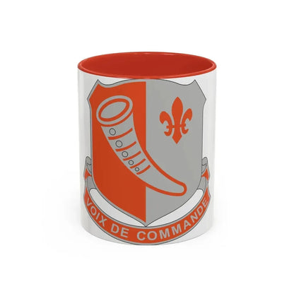 69 Signal Battalion (U.S. Army) Accent Coffee Mug 11oz Red - Go Mug Yourself
