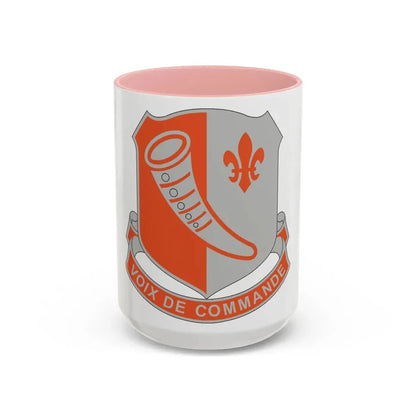 69 Signal Battalion (U.S. Army) Accent Coffee Mug 15oz Pink - Go Mug Yourself