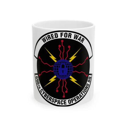 690 Cyberspace Operations Squadron AFSPC (U.S. Air Force) White Coffee Mug-11oz-Go Mug Yourself