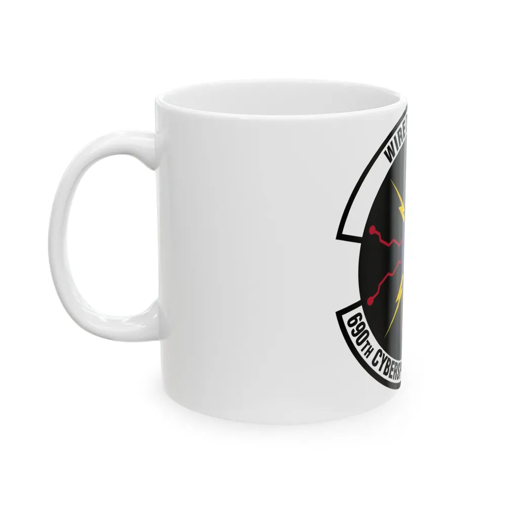 690 Cyberspace Operations Squadron AFSPC (U.S. Air Force) White Coffee Mug-Go Mug Yourself