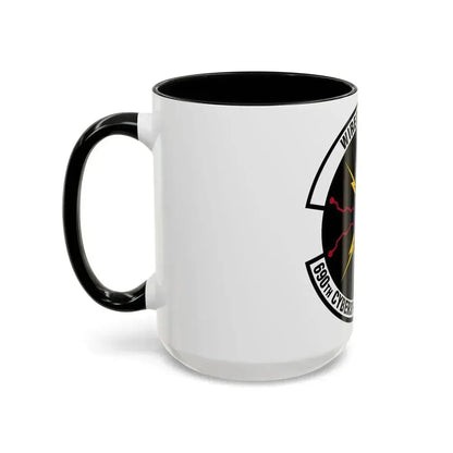 690 Cyberspace Operations Squadron AFSPC (U.S. Air Force) Accent Coffee Mug - Go Mug Yourself