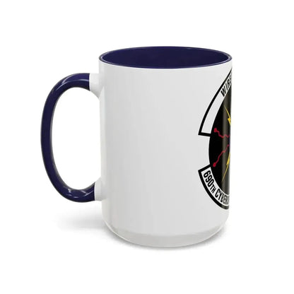 690 Cyberspace Operations Squadron AFSPC (U.S. Air Force) Accent Coffee Mug - Go Mug Yourself