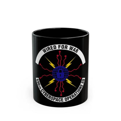 690 Cyberspace Operations Squadron AFSPC (U.S. Air Force) Black Coffee Mug - Go Mug Yourself