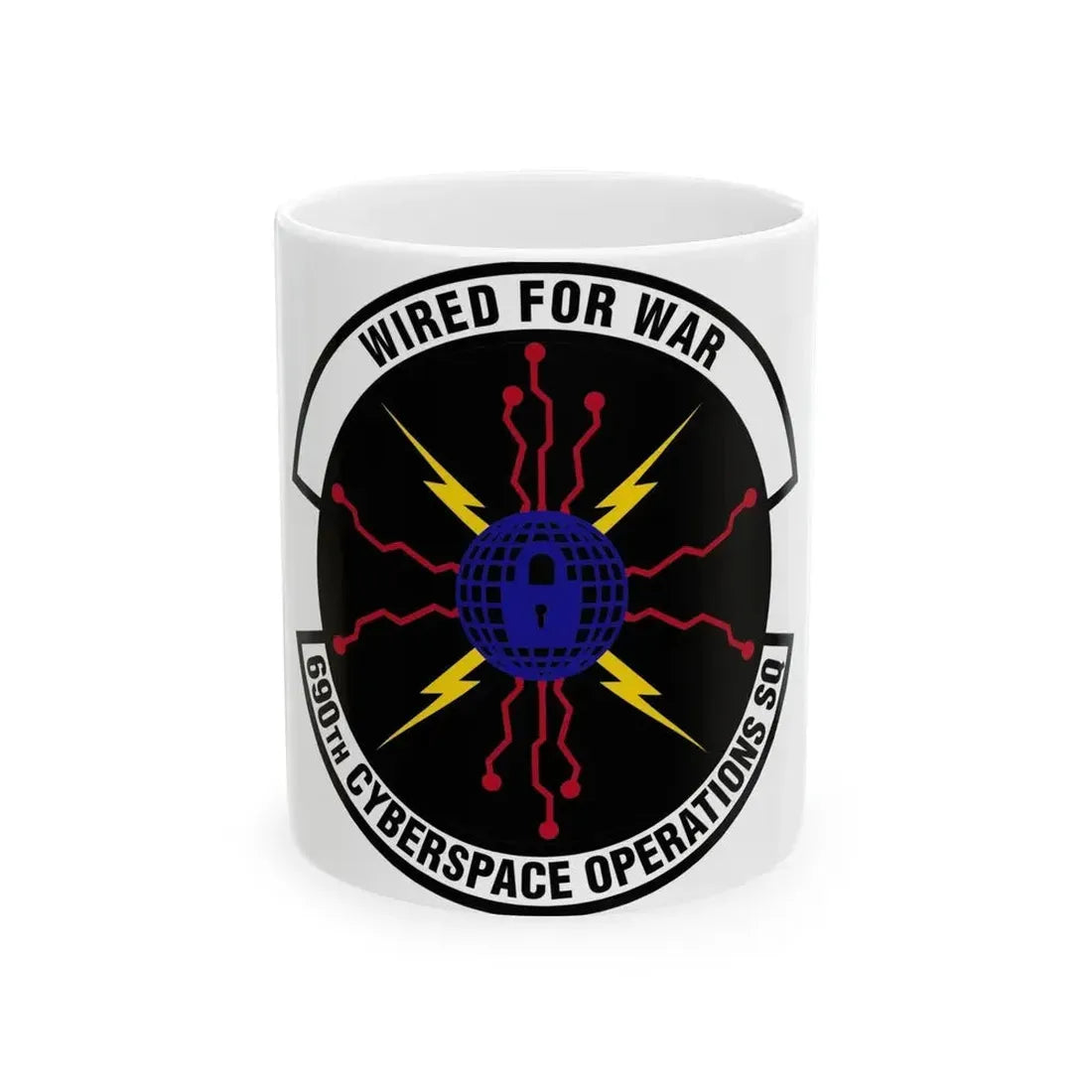 690 Cyberspace Operations Squadron AFSPC (U.S. Air Force) White Coffee Mug 11oz - Go Mug Yourself