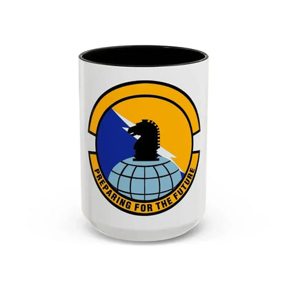 690 Intelligence Support Squadron ACC (U.S. Air Force) Accent Coffee Mug 15oz Black - Go Mug Yourself