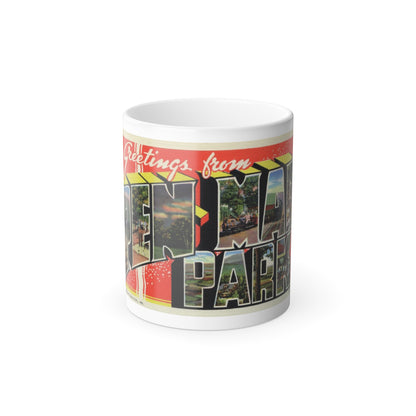 Greeting card from Pen Mar Park (Greeting Postcards) Color Changing Mug 11oz