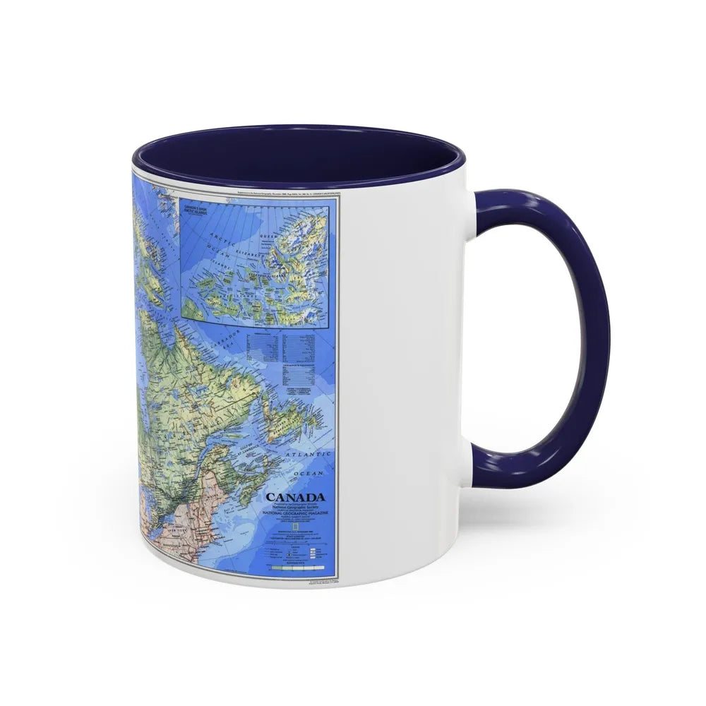 Canada (1985) (Map) Accent Coffee Mug-Go Mug Yourself