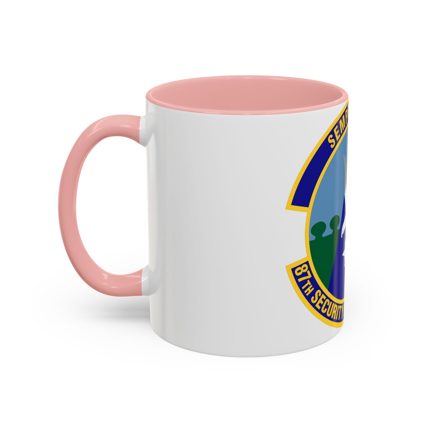 87 Security Forces Squadron AMC (U.S. Air Force) Accent Coffee Mug