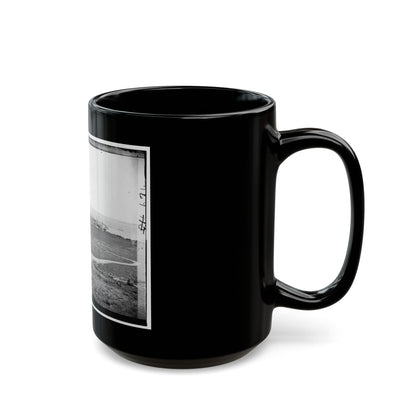 Aquia Creek Landing, Virginia. Distant View Of Federal Supply Depot (U.S. Civil War) Black Coffee Mug