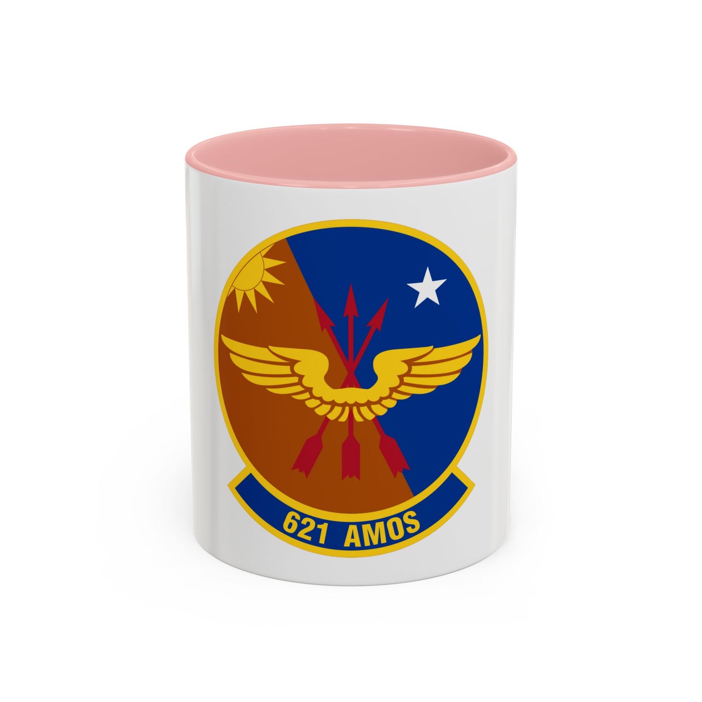 621 Air Mobility Operations Squadron AMC (U.S. Air Force) Accent Coffee Mug