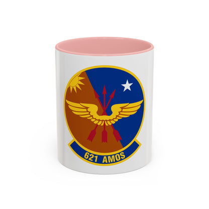 621 Air Mobility Operations Squadron AMC (U.S. Air Force) Accent Coffee Mug