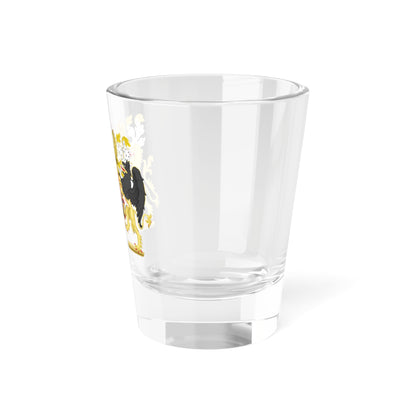 Full Ornamented Coat of Arms of Philip V of Spain with Navarre (Spain) (Coat of Arms) Shot Glass 1.5oz