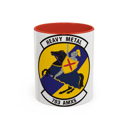 703d Aircraft Maintenance Squadron (U.S. Air Force) Accent Coffee Mug