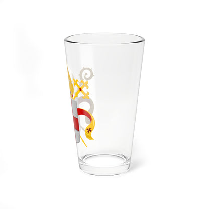 Wapen van Bisdom Amsterdam Haarlem (Netherlands) (Coat of Arms) Pint Glass 16oz
