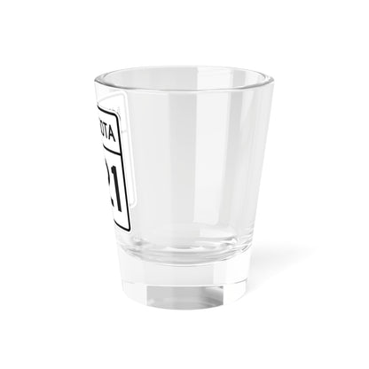 MN-221 1948 (Minnesota) (Road Sign) Shot Glass 1.5oz