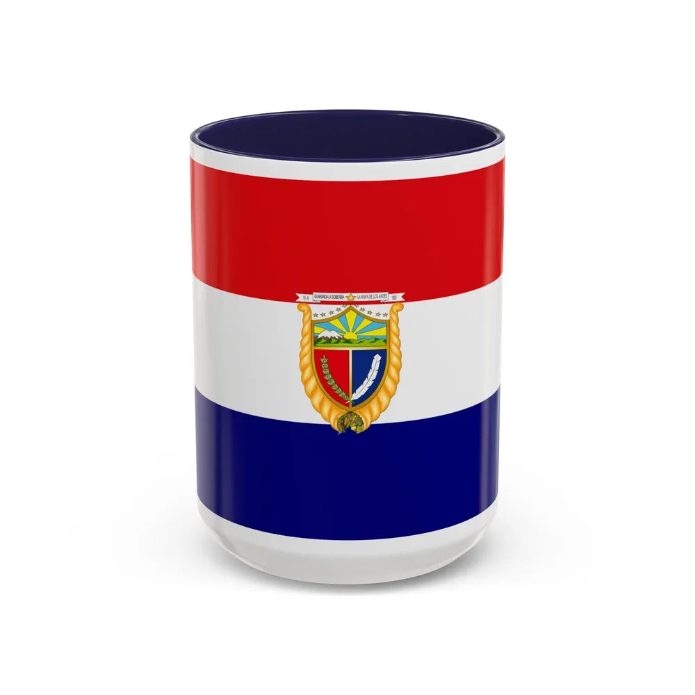 Flag of Guaranda Ecuador - Accent Coffee Mug-15oz-Navy-Go Mug Yourself