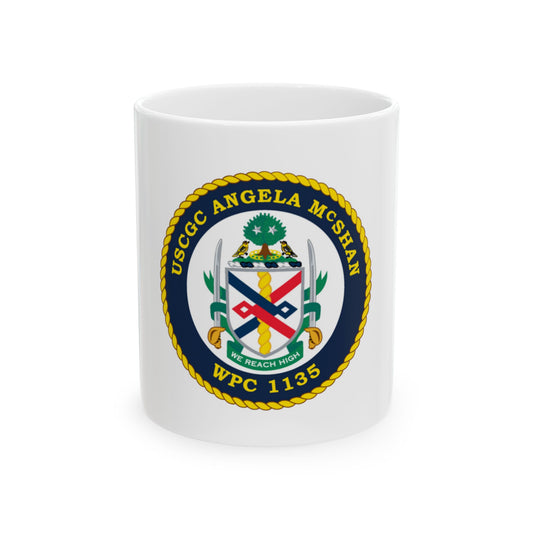USCGC ANGELA McSHAN WPC 1135 (U.S. Coast Guard) White Coffee Mug